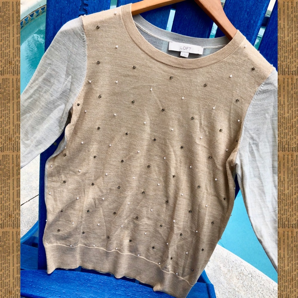 loft jeweled sweater